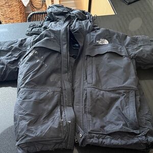 Mens North Face Black Down Insulated Parka
